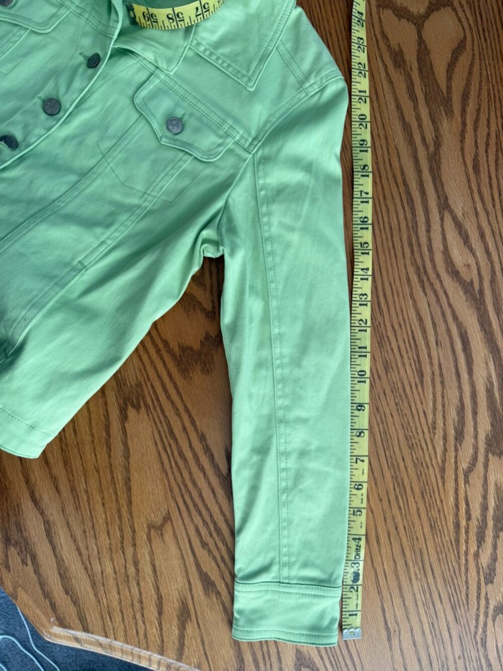 Live a Little Fitted Petite Denim Jacket - Picture 2 of 6